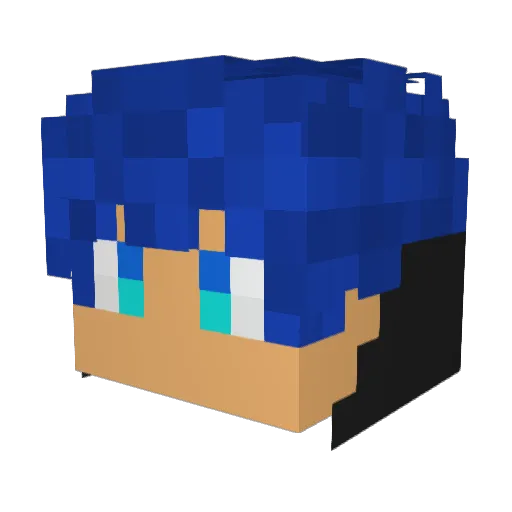 NeoFrey Minecraft avatar head, 3D render