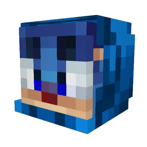 NeoG3B Minecraft avatar head, 3D render