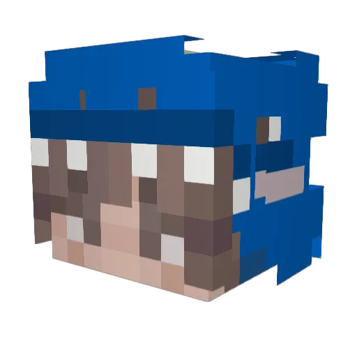 NeoJawh Minecraft avatar head, 3D render