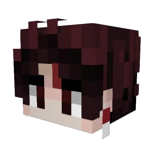 NeoKizz Minecraft avatar head, 3D render