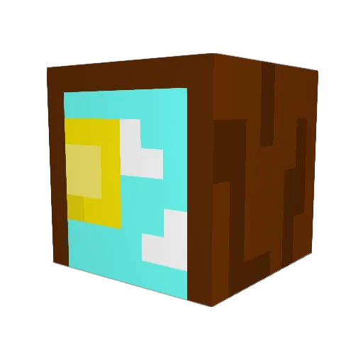 NeoLard Minecraft avatar head, 3D render