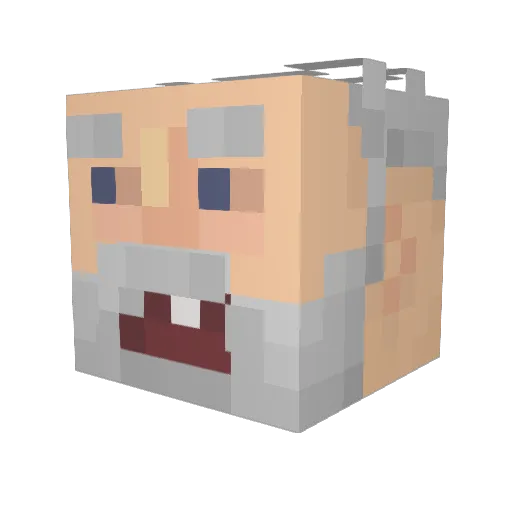 NeoLostHd Minecraft avatar head, 3D render