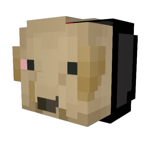 NeoManquio Minecraft avatar head, 3D render