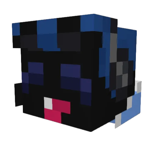 NeoMatiz Minecraft avatar head, 3D render