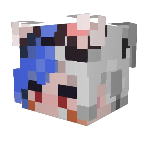 NeoMetalMadness Minecraft avatar head, 3D render