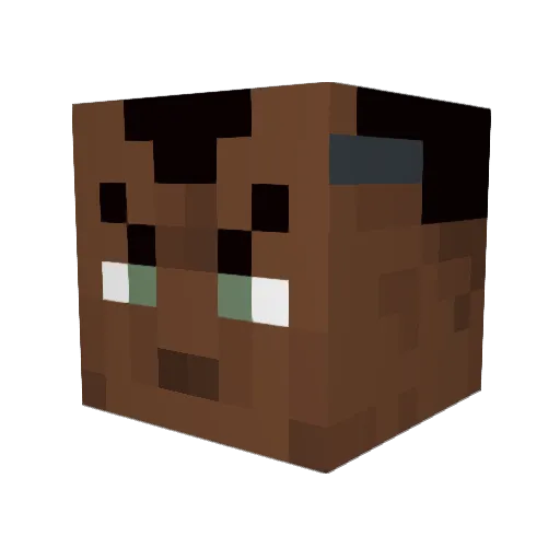 NeoPCN Minecraft avatar head, 3D render