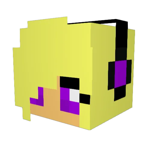 NeoPengy Minecraft avatar head, 3D render