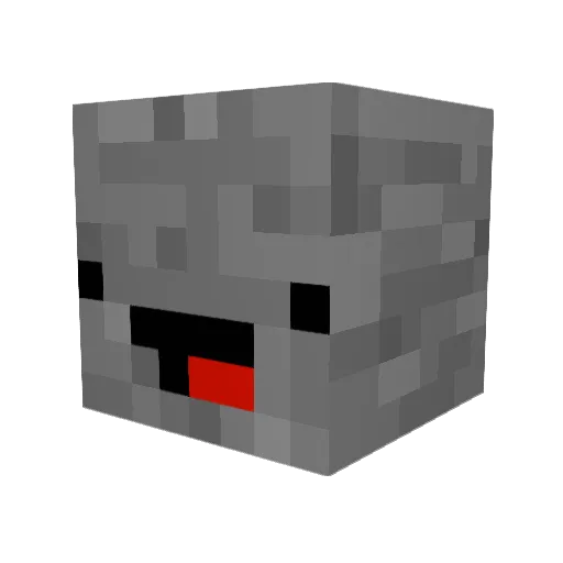 NeoPotato Minecraft avatar head, 3D render