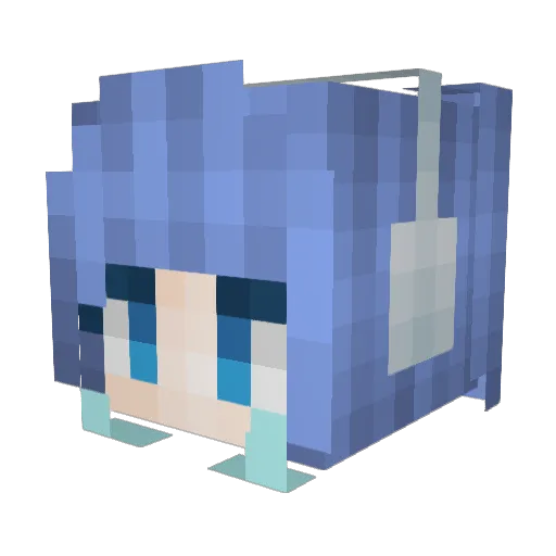 NeoPrismox Minecraft avatar head, 3D render