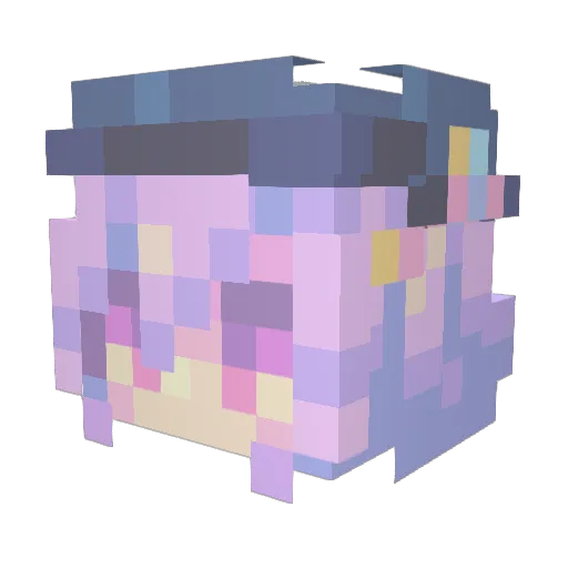 NeoSaturos123 Minecraft avatar head, 3D render