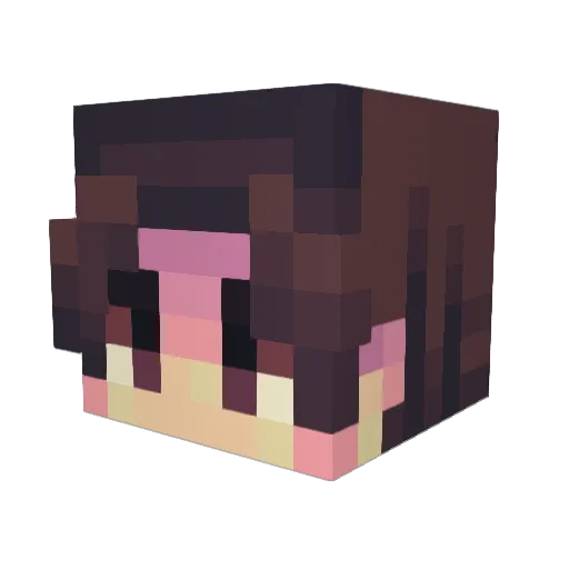 NeoSolo Minecraft avatar head, 3D render