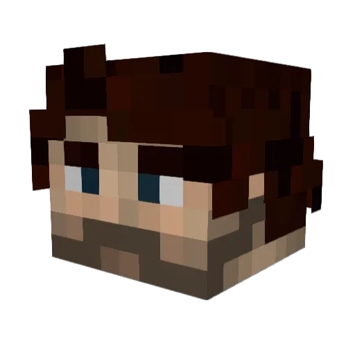 NeoStalkerx Minecraft avatar head, 3D render