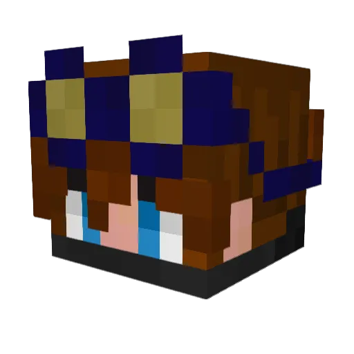 NeoStar78 Minecraft avatar head, 3D render