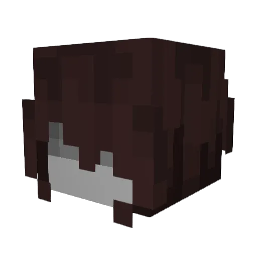 NeoUrple Minecraft avatar head, 3D render