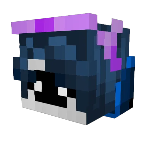 NeoWoomy Minecraft avatar head, 3D render