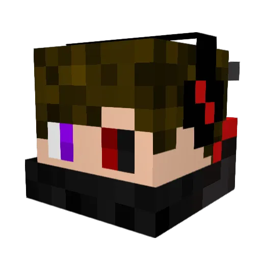 NeoXyRa_ Minecraft avatar head, 3D render