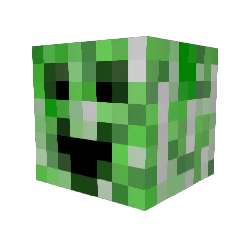 NeoZunami Minecraft avatar head, 3D render
