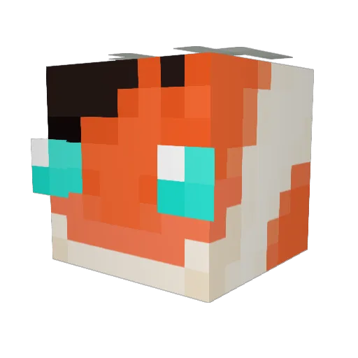 Neo_2 Minecraft avatar head, 3D render