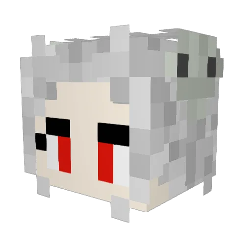 Neo_N Minecraft avatar head, 3D render