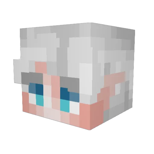 Neo_Revelation Minecraft avatar head, 3D render