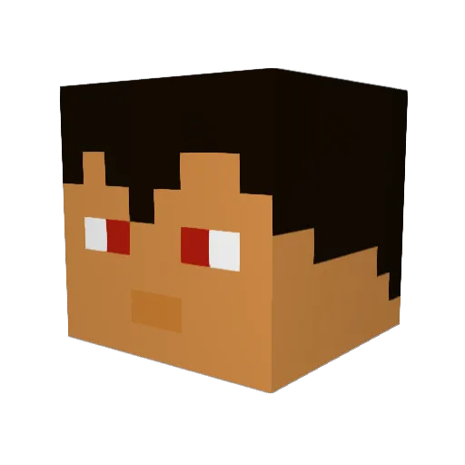 Neo_Sev7n Minecraft avatar head, 3D render