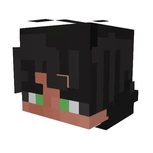 Neo_Slime Minecraft avatar head, 3D render
