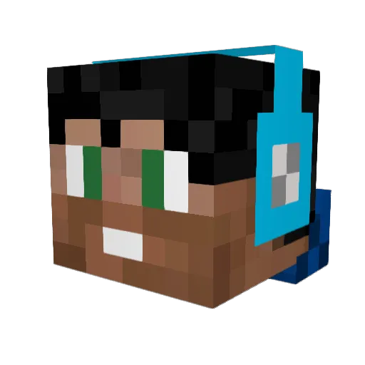 Neo_asis Minecraft avatar head, 3D render