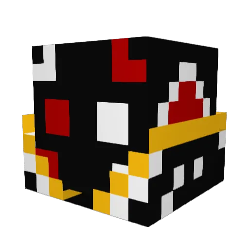 Neobeard Minecraft avatar head, 3D render