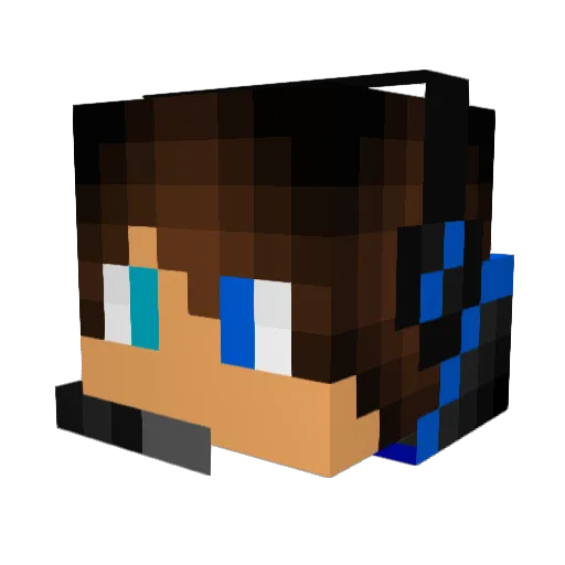 Neocheese_ Minecraft avatar head, 3D render