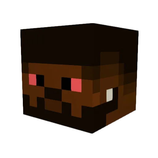 Neocltu Minecraft avatar head, 3D render