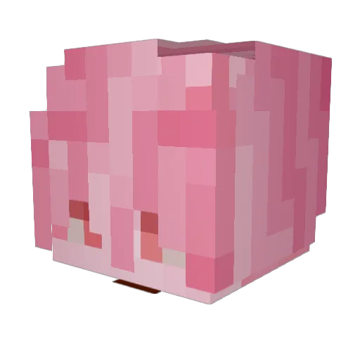 Neocynical Minecraft avatar head, 3D render