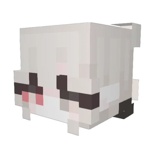 Neodeer Minecraft avatar head, 3D render