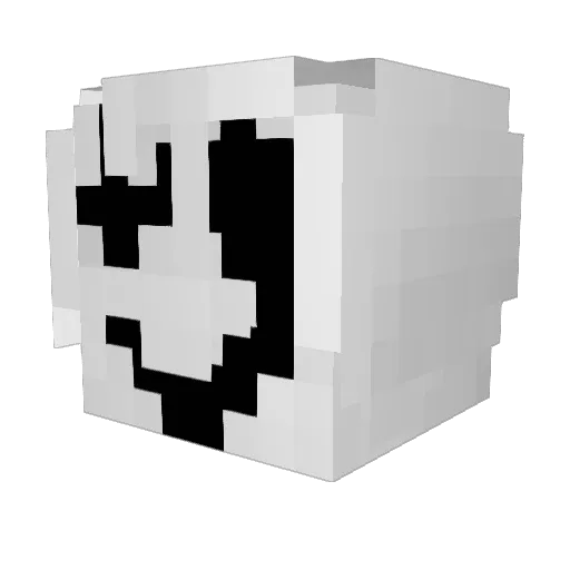 Neodil Minecraft avatar head, 3D render
