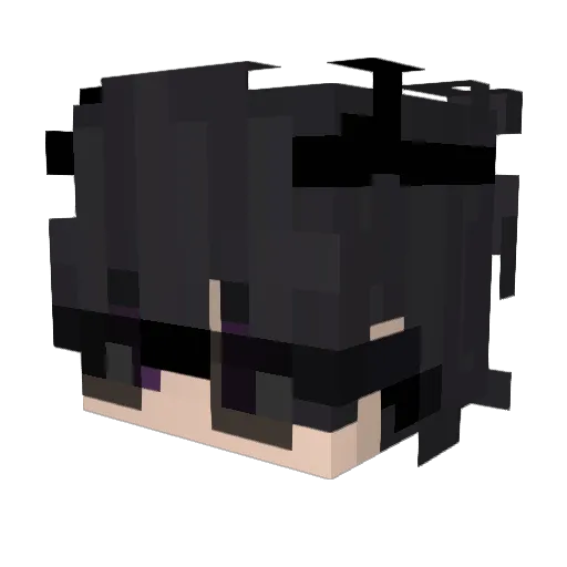 Neodran Minecraft avatar head, 3D render