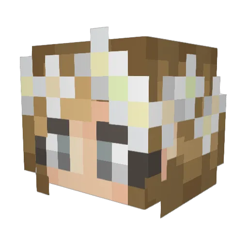 Neofcu Minecraft avatar head, 3D render