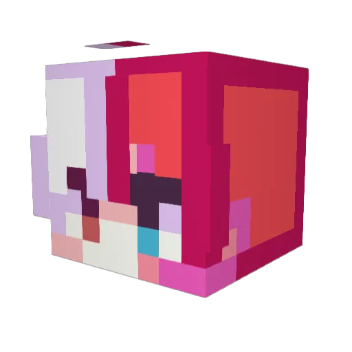 Neoform14 Minecraft avatar head, 3D render
