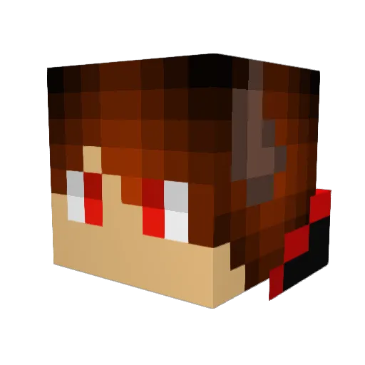 Neogenes Minecraft avatar head, 3D render