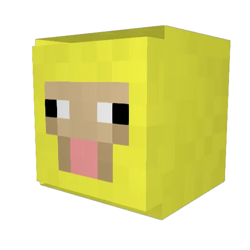Neoghost99 Minecraft avatar head, 3D render