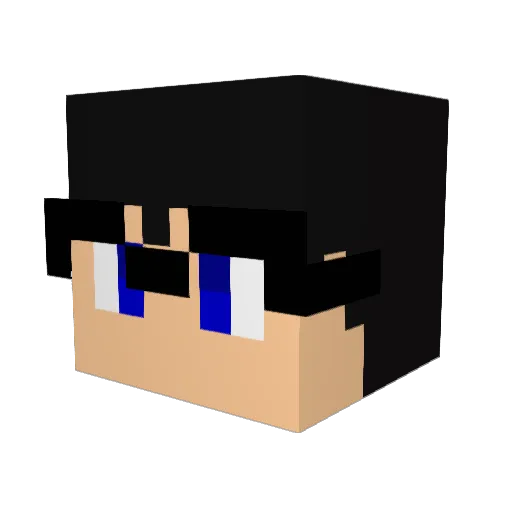 Neogool Minecraft avatar head, 3D render