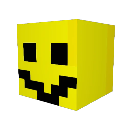Neoistaken Minecraft avatar head, 3D render