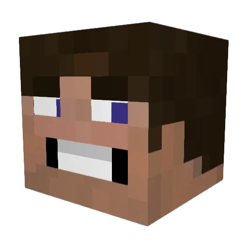 Neojumps Minecraft avatar head, 3D render