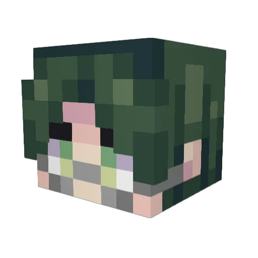 Neokis Minecraft avatar head, 3D render