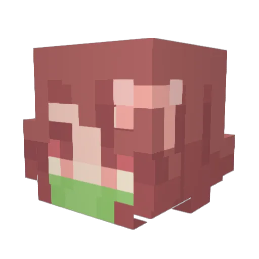 Neolighters Minecraft avatar head, 3D render