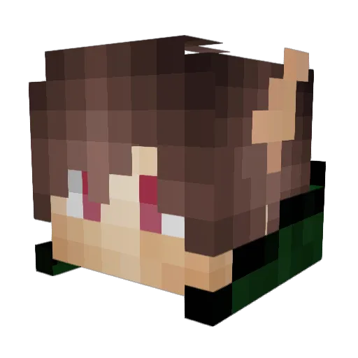 Neolith1 Minecraft avatar head, 3D render