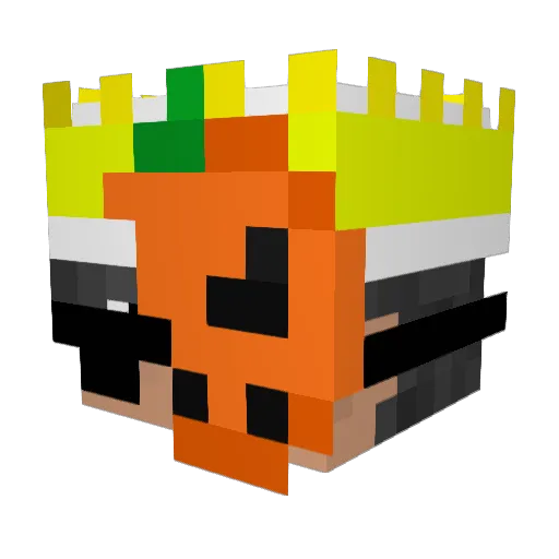 Neolixy Minecraft avatar head, 3D render