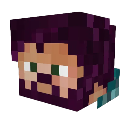 Neologics Minecraft avatar head, 3D render