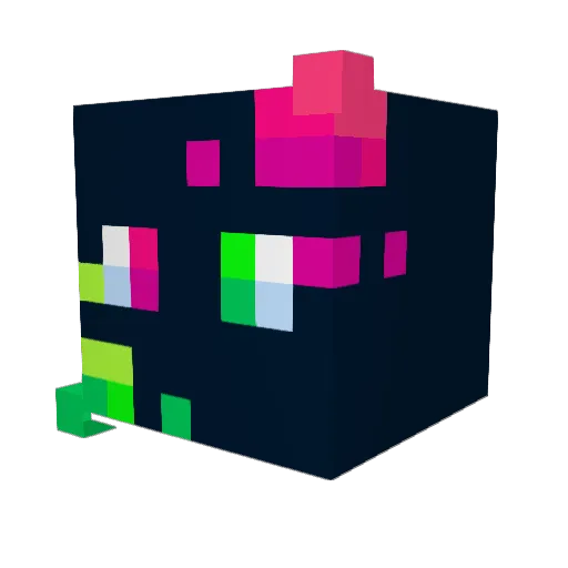 Neoloxal Minecraft avatar head, 3D render