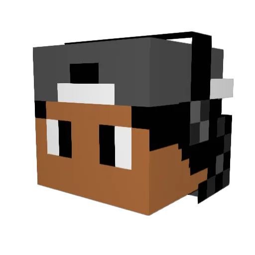 Neoman22215 Minecraft avatar head, 3D render