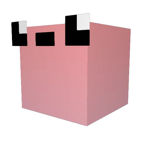 Neomiyah Minecraft avatar head, 3D render