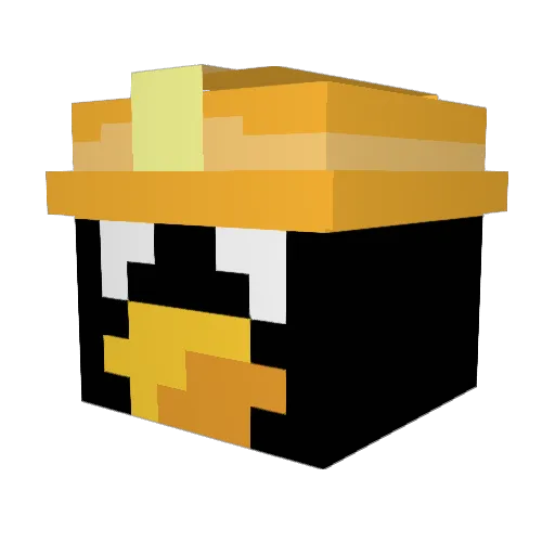 Neon0103 Minecraft avatar head, 3D render